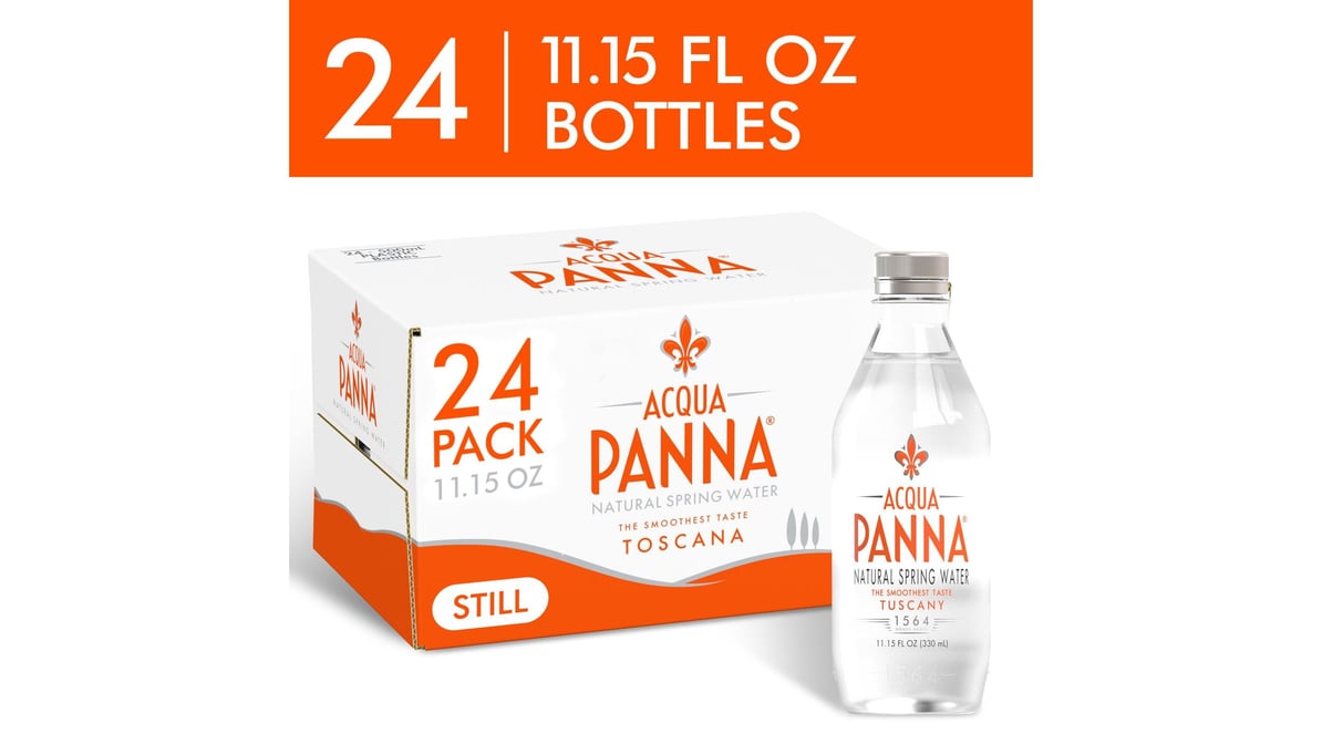 Acqua Panna Natural Spring Water Plastic Bottles (11.15 oz x 24 ct