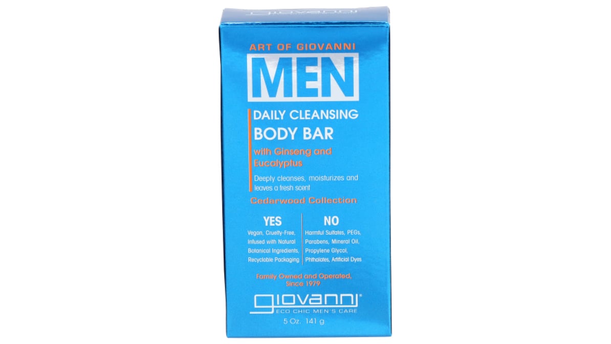 Giovanni Daily Cleansing Men Body Bar - 5 oz