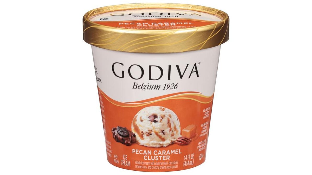 Godiva Pecan Caramel Cluster Ice Cream 14 Oz Delivery Near Me