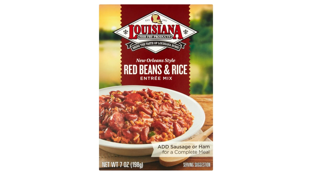 Louisiana Fish Fry Products New Orleans Style Red Beans & Rice Entree Mix, 7oz