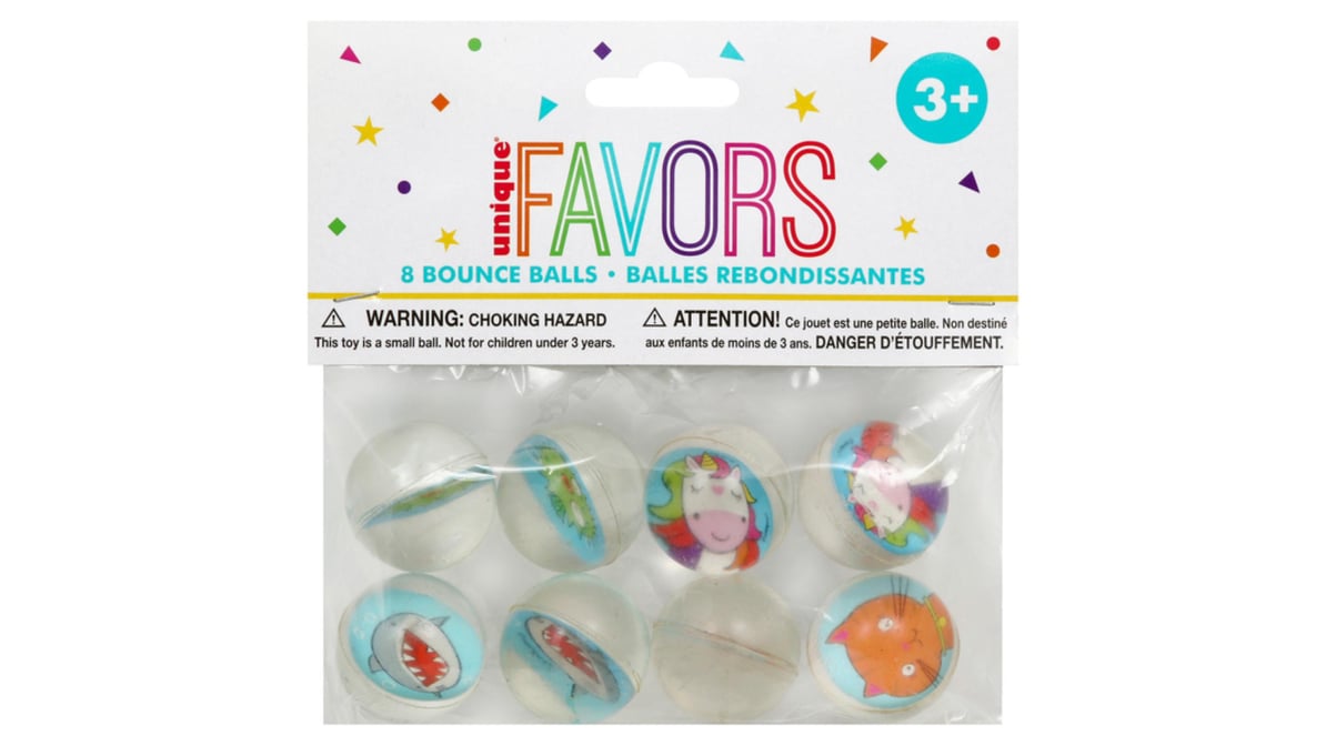 Unique Bounce Balls Kids Toy (8 ct) | Delivery Near Me - Doordash