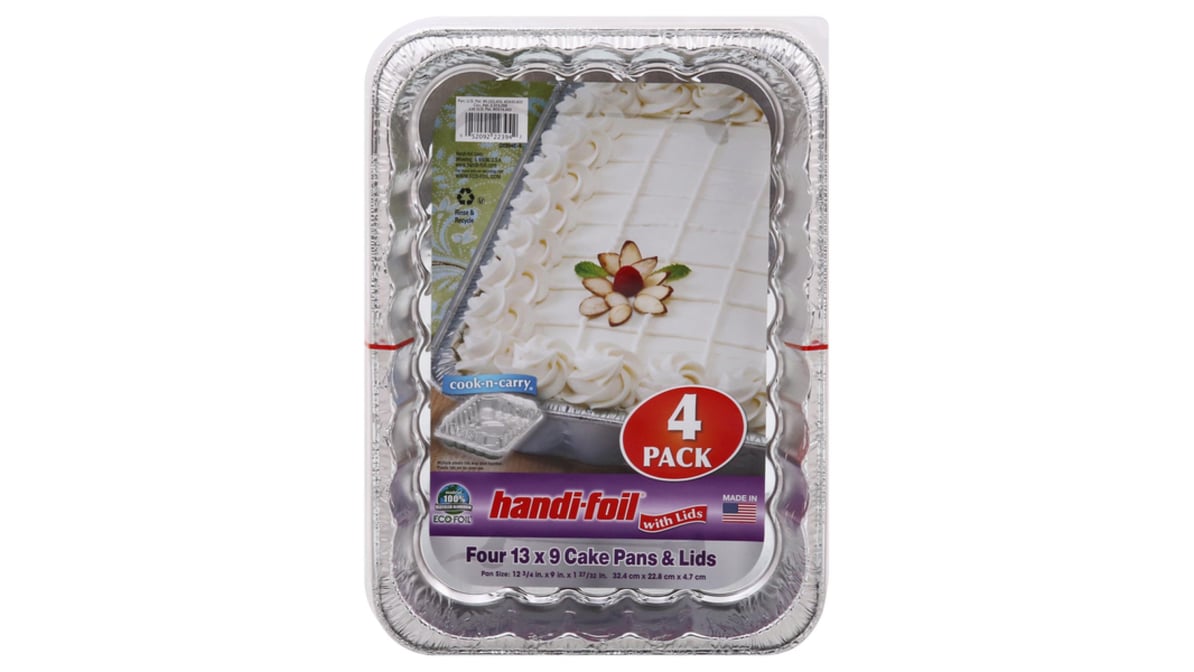 Handi-Foil Cook-n-Carry Cake Pans & Lids