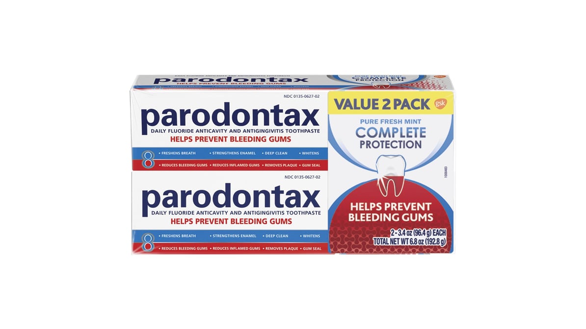 Parodontax whitening toothpaste for bleeding gums