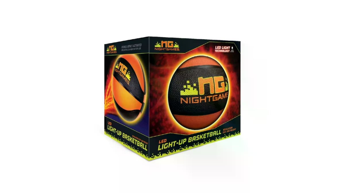 Night Games LED Light Up Official Size Basketball