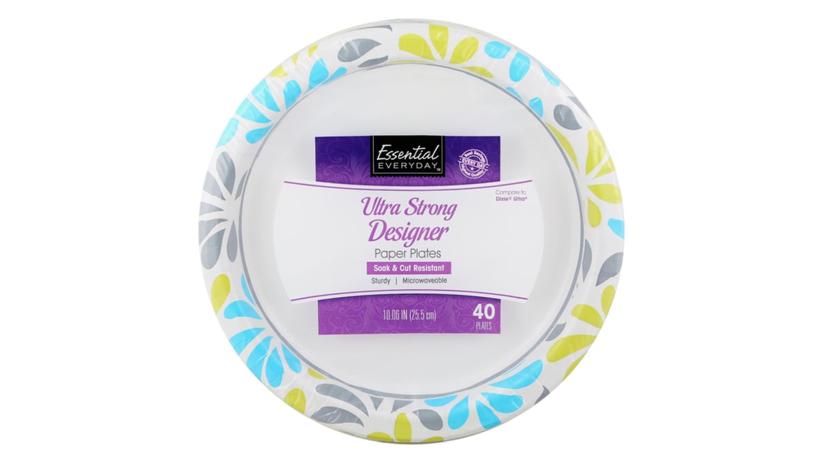 Essential Everyday 10.06 Ultra Strong Paper Plates (40 ct)