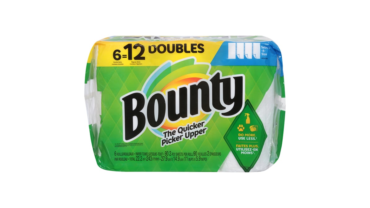 Bounty Double Roll 12-Count Paper Towels at