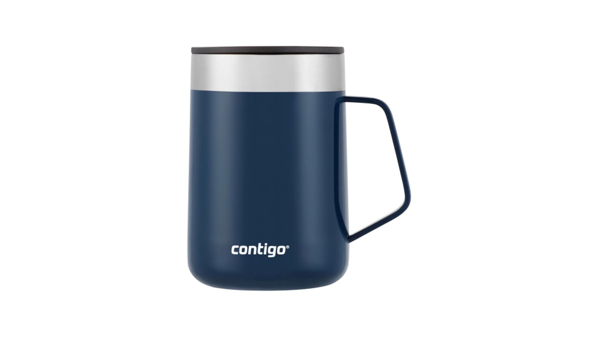 Contigo Streeterville Blue Desk Insulated Mug with Handle (14 oz)