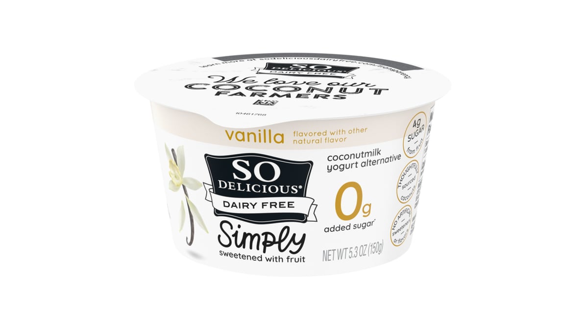 So Delicious Yogurt Alternative, Coconutmilk, Vanilla - 5.3 oz