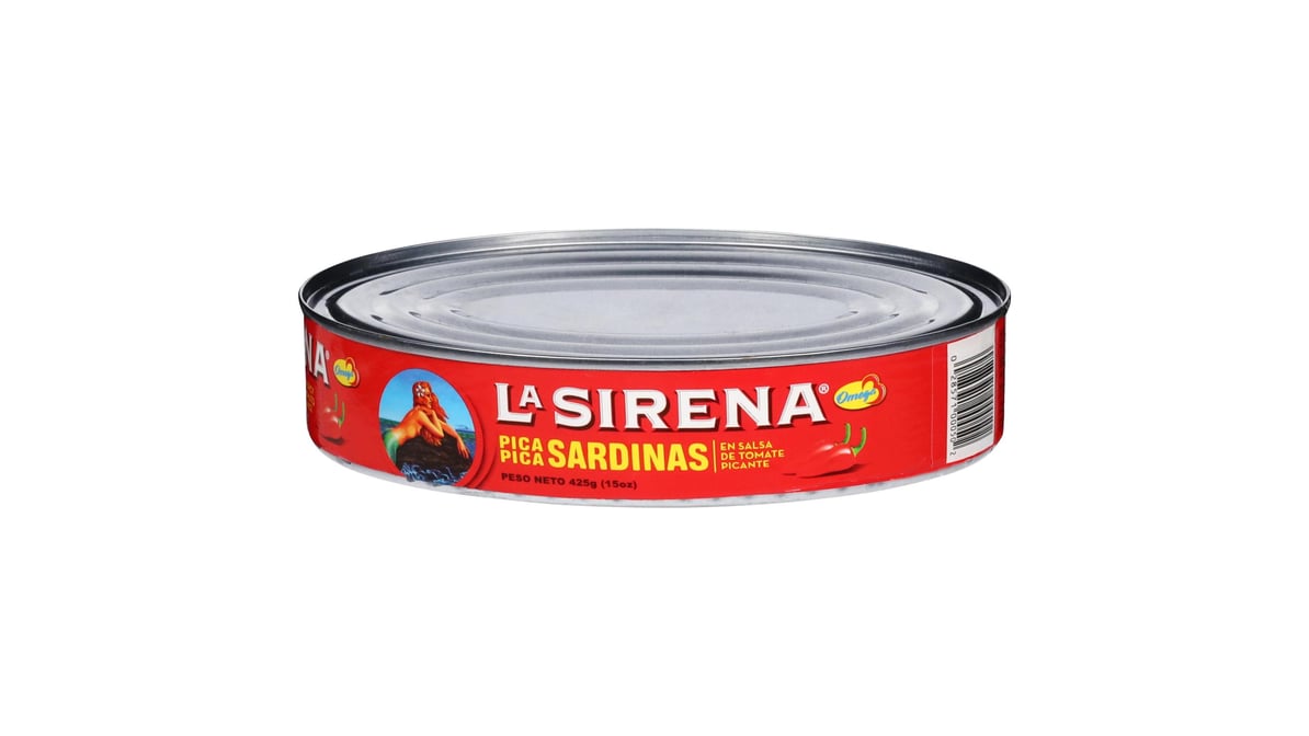 La Sirena Pica Pica Sardines in Spicy Tomato Sauce (15 oz) | Delivery Near  Me - Doordash