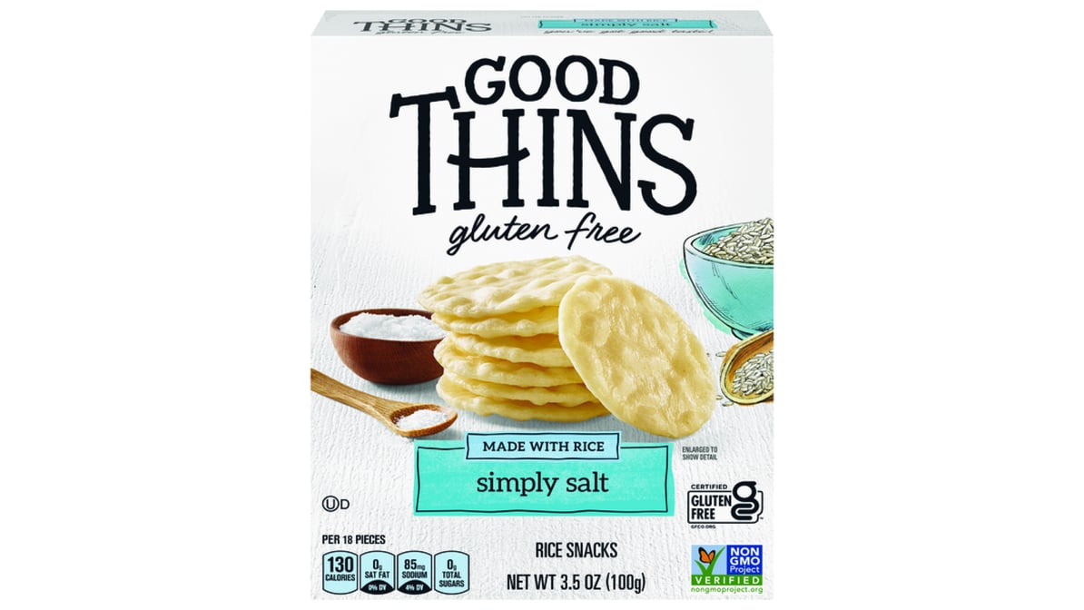 Good Thins Gluten Free Simply Salt Rice Snacks (3.5 oz) Delivery