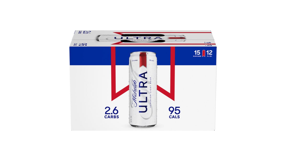 Michelob Ultra Superior Light Lager Beer, 24 cans / 12 fl oz