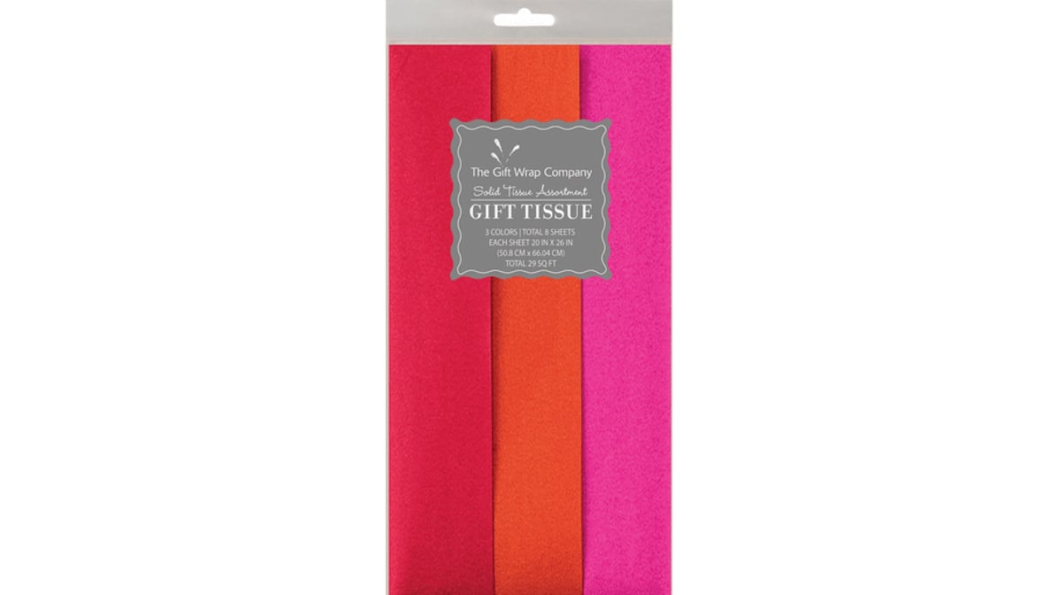 The Gift Wrap Company Solid Gift Tissue, Red