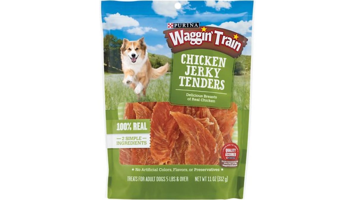 Purina waggin shops train chicken jerky dog treats