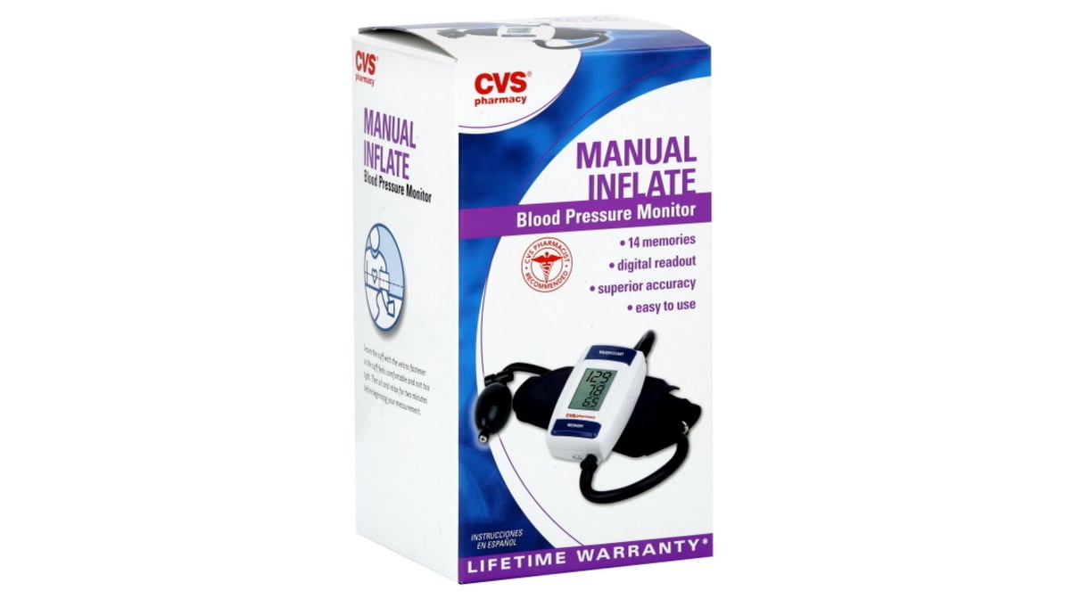 CVS Health Manual Inflate Blood Pressure Monitor   Delivery Near ...