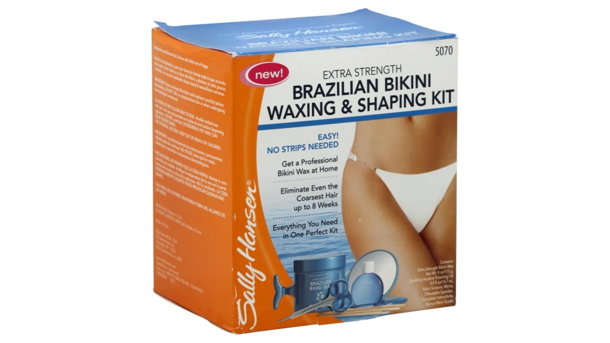 Sally Hansen Brazilian Bikini Waxing & Shaping Kit Extra Strength |  Delivery Near Me - Doordash