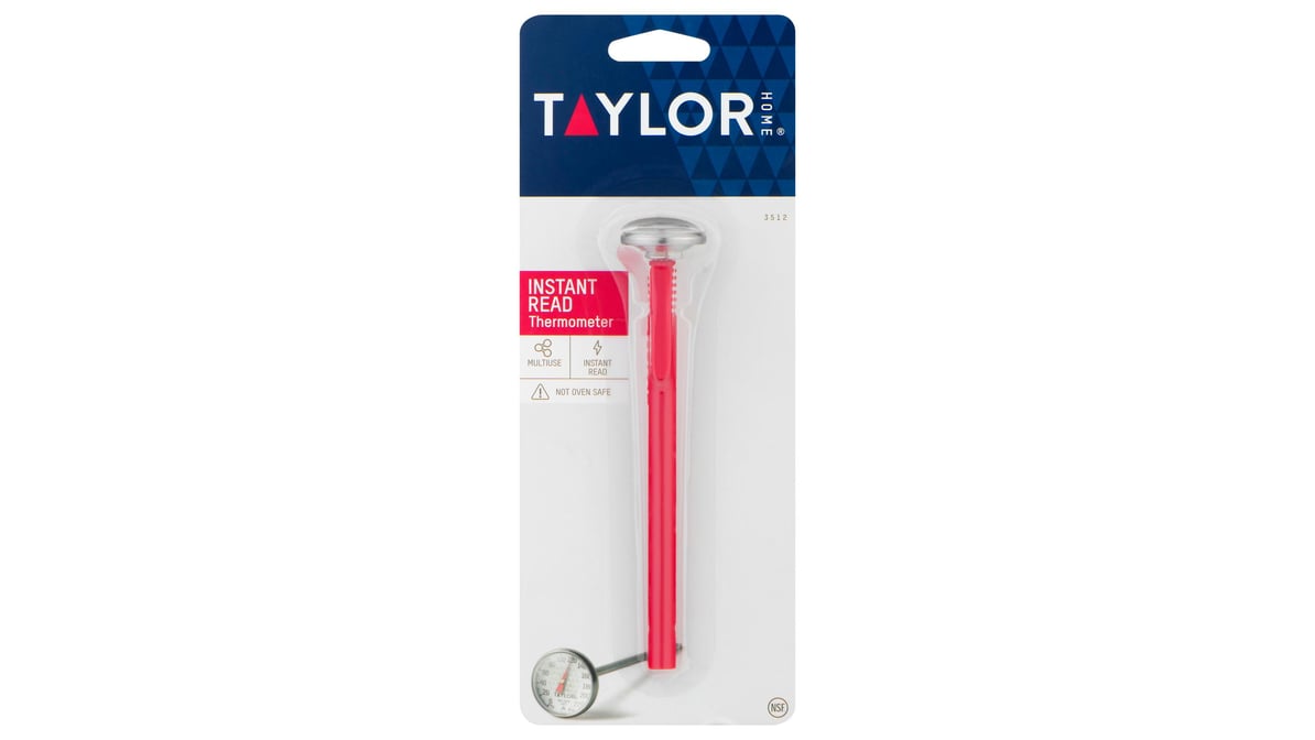 Taylor® Instant-Read Yellow Thermometer with Cover, 1 ct - Foods Co.