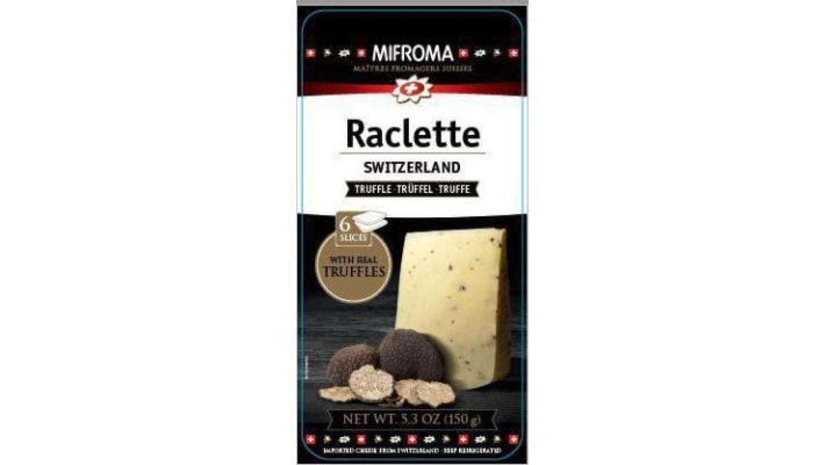 Raclette cheese with truffle