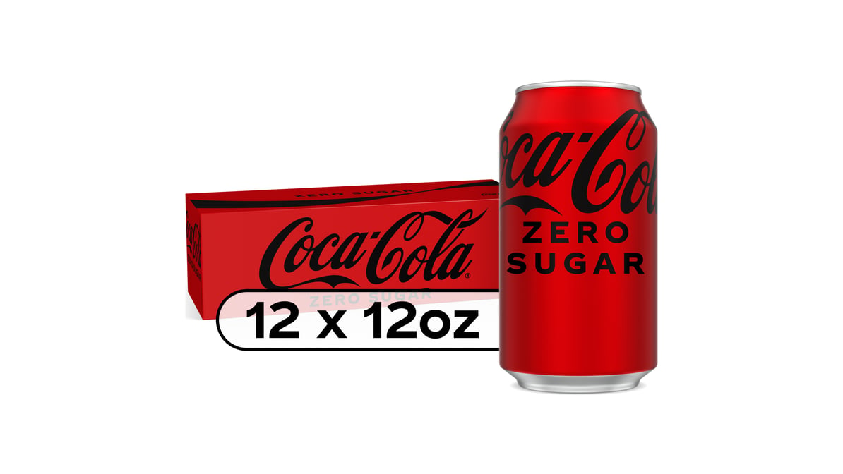 Coca-Cola Zero Sugar Soda Cans (12 fl oz x 12 ct) | Delivery Near Me ...