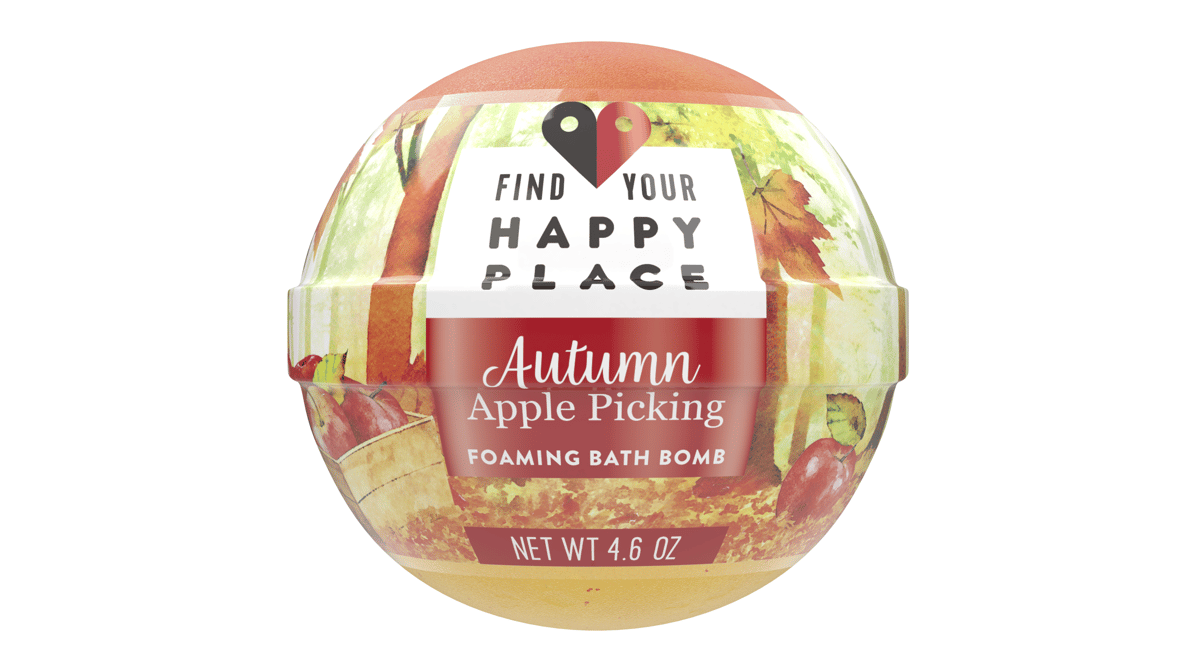 Find Your Happy Place Autumn Apple Picking Foaming Bath Bomb Apple &  Frosted Berry (4.6 oz) | Delivery Near Me - Doordash