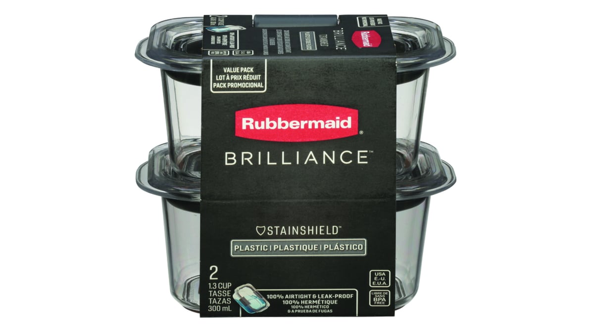 Rubbermaid Brilliance Glass Food Storage Container Set 10 Piece Delivery -  DoorDash