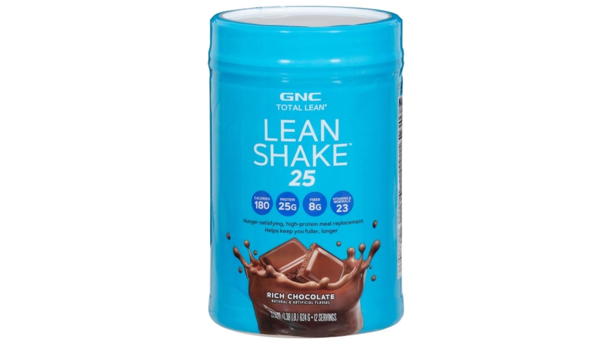 GNC Total Lean Shake 25 Rich Chocolate Protein Powder (22.08 oz) Delivery -  DoorDash