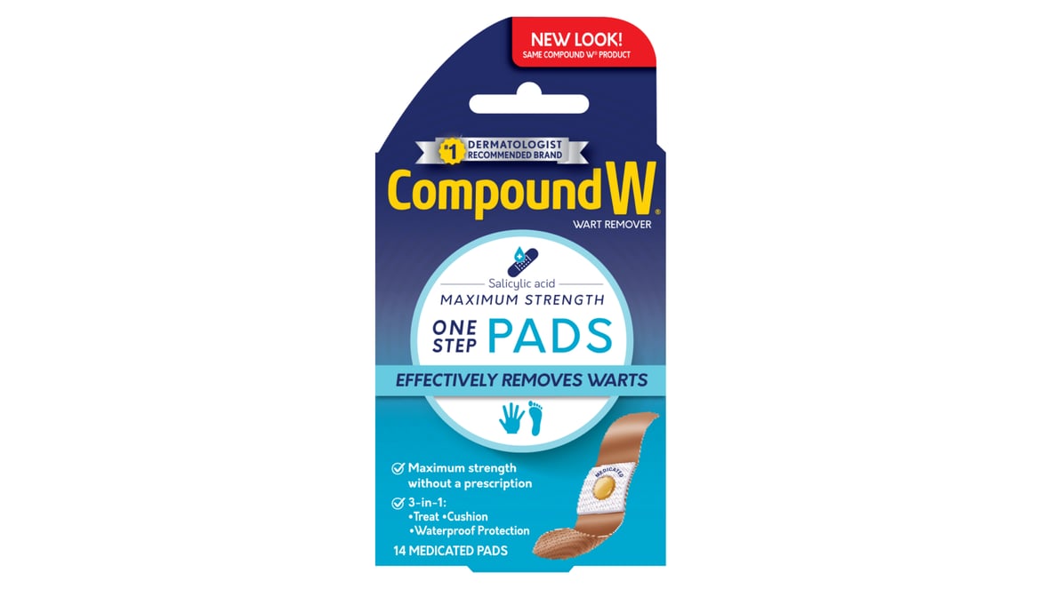 Compound W One Step Max Strength Wart Remover Pads, 14 ct - Fry's