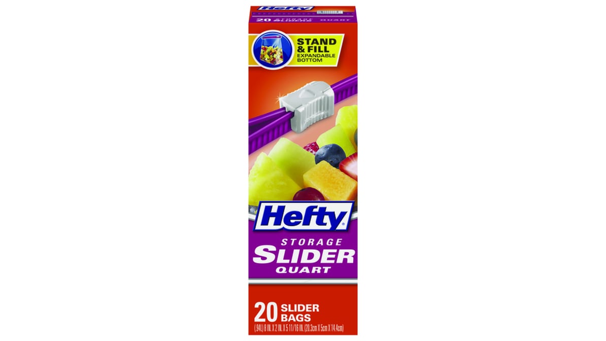Hefty Slider Bags Jumbo Slider 2.5 Gal (12 ct) Delivery - DoorDash