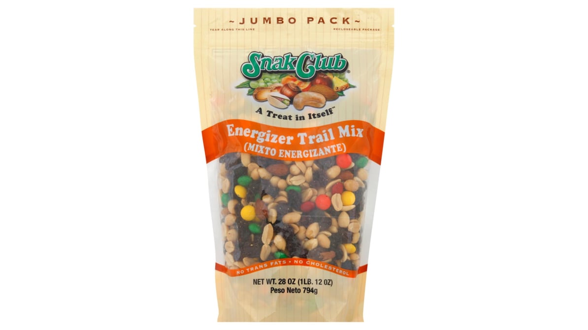 Snak Club Energizer Trail Mix Jumbo Pack (28 oz) | Delivery Near Me -  Doordash