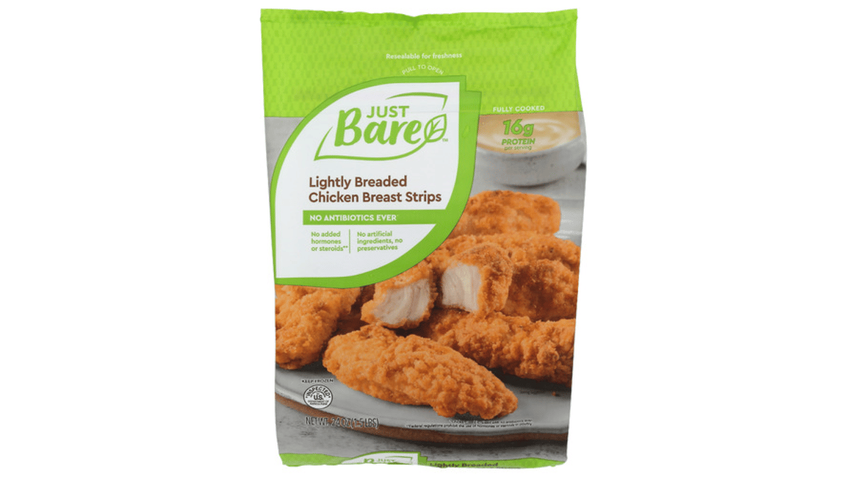 JUST BARE - Just Bare Lightly Breaded Chicken Breast Strips 24 o (24  ounces)
