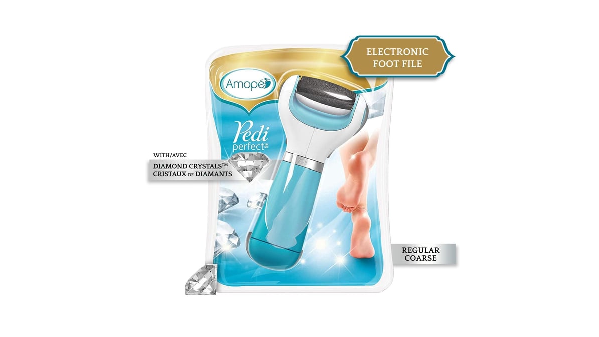 Amope Pedi Perfect Electronic Foot File, Regular Coarse