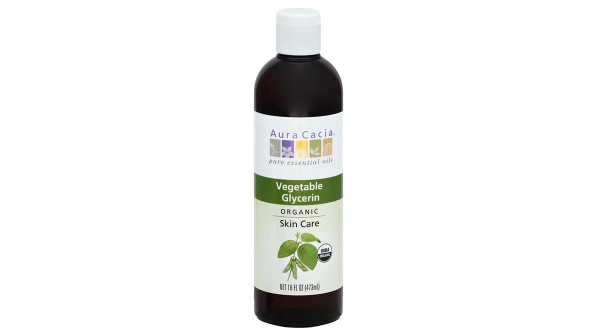 Aura Cacia Glycerin, Vegetable, Organic - 16 fl oz