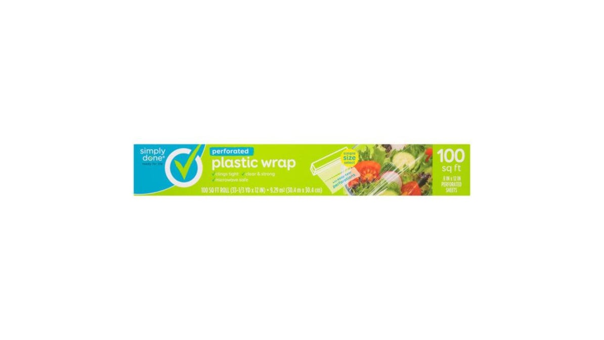 Simply Done Perforated Plastic Wrap Roll