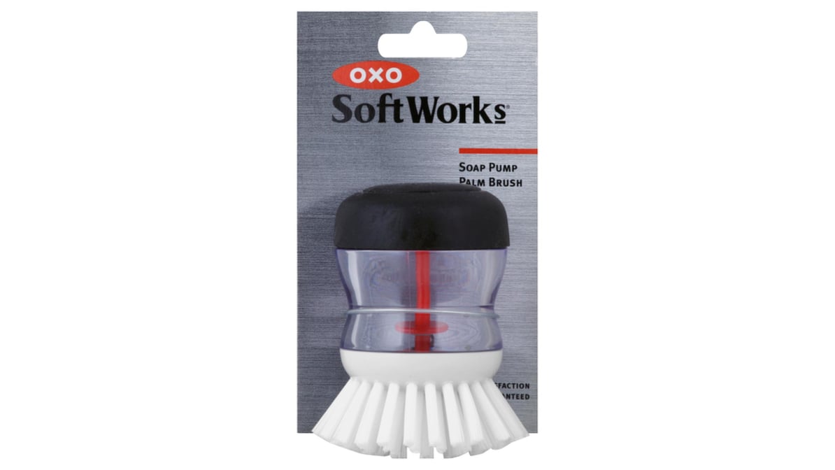 OXO Soft Works Palm Brush, Soap Pump