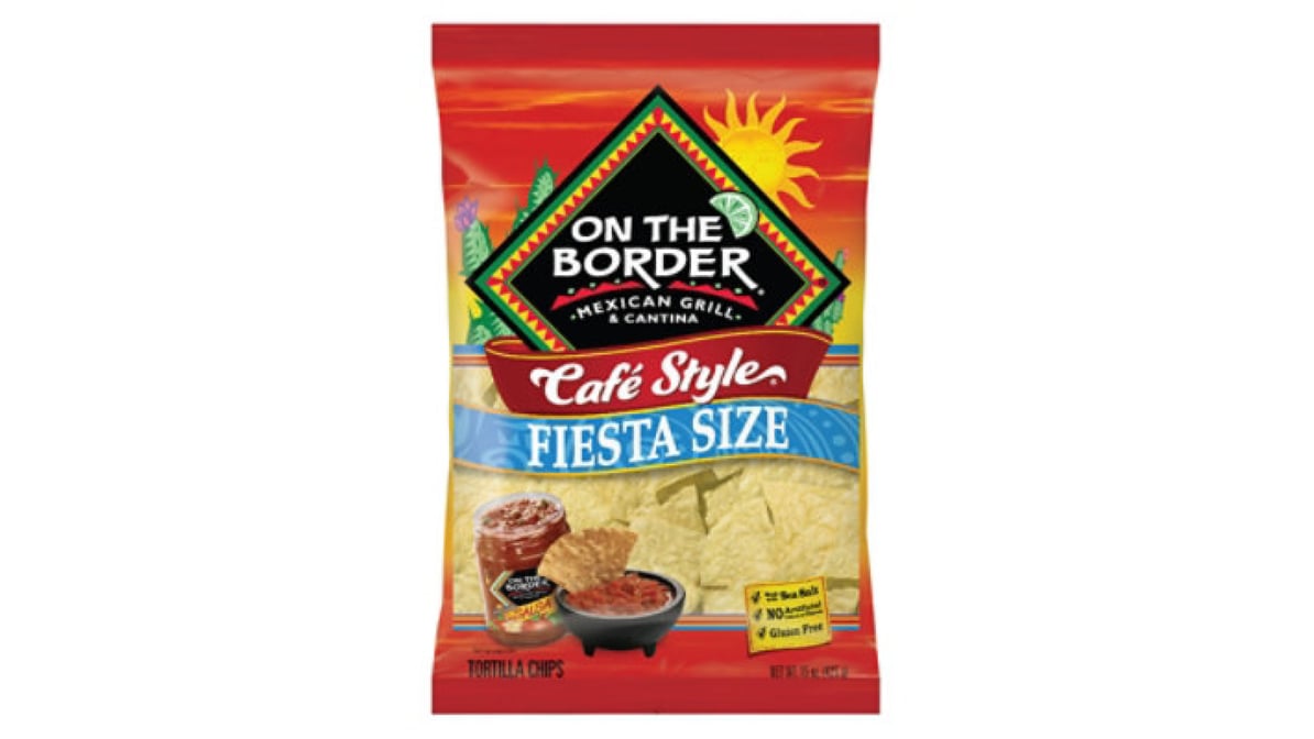 On The Border Café Style Tortilla Chips - 11oz