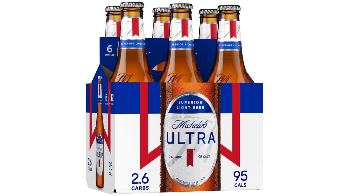 Michelob Ultra Superior Light Lager Beer, 12 cans / 12 fl oz