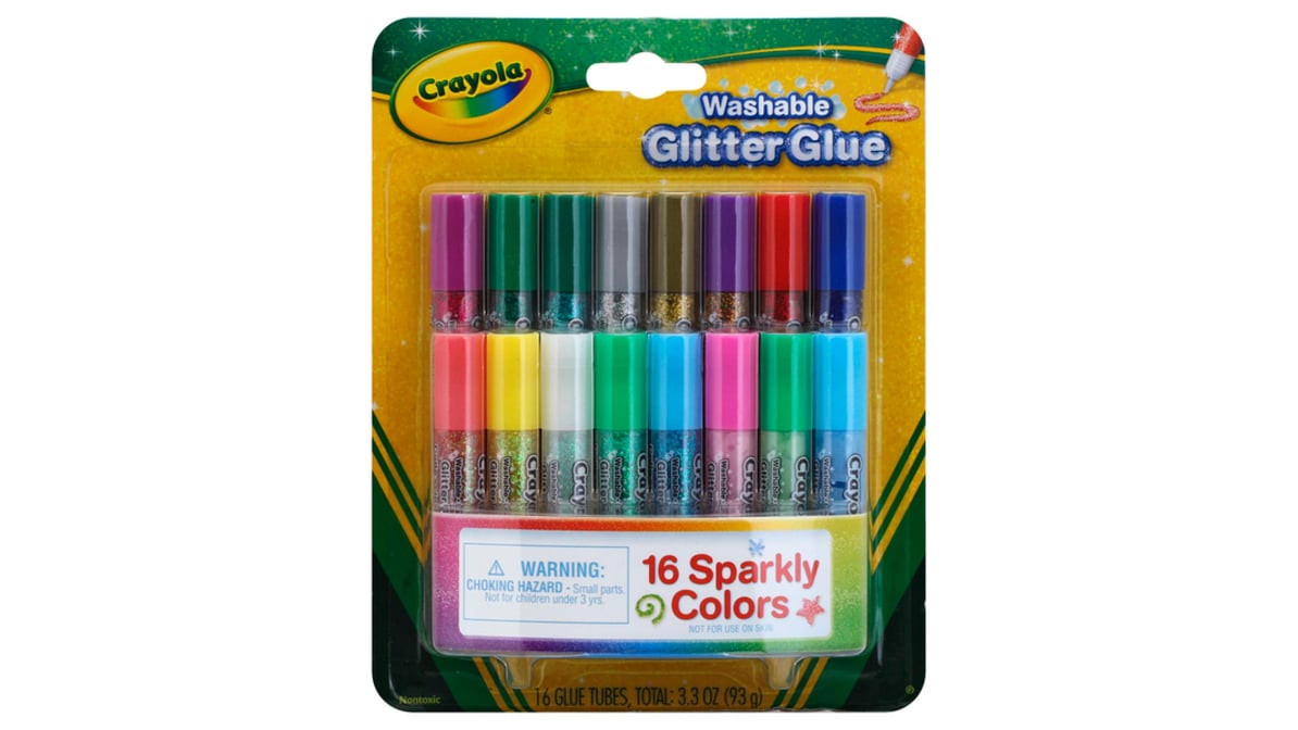 Washable Glitter Glue, 16 Count