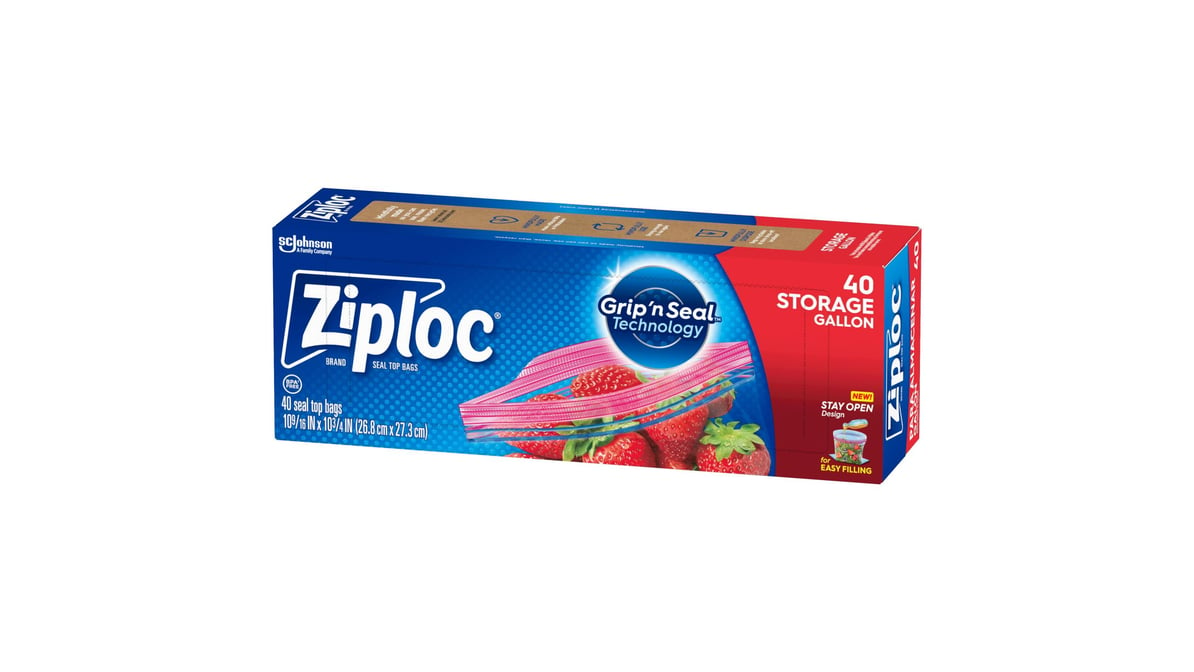 Ziploc Grip n Seal Technology Quart Storage Bags (80 ct) Delivery - DoorDash