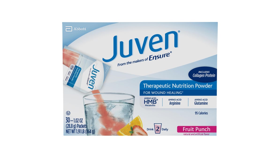 Juven Therapeutic Nutrition Powder Fruit Punch (1.02 oz x 30 ct) | Delivery Near  Me - Doordash