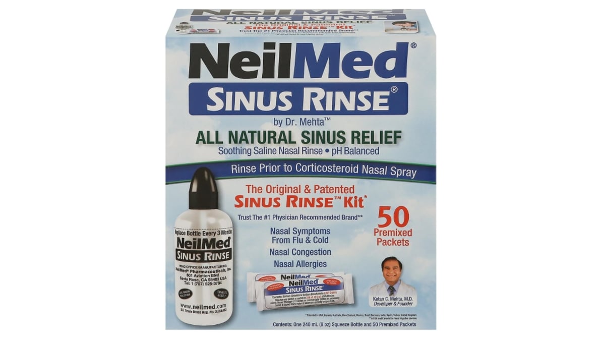 NeilMed Sinus Rinse All Natural Sinus Relief (50 ct) Delivery - DoorDash