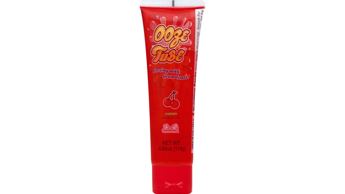 Kidsmania Ooze Tube Cherry Candy (4 oz) | Delivery Near Me - Doordash