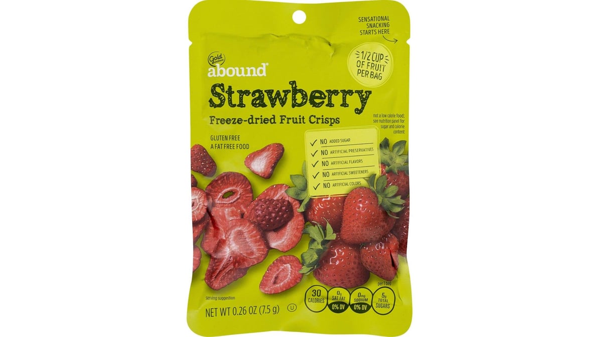 Gold Emblem Abound Freeze Dried Fruit Crisps Strawberry (0.26 oz ...