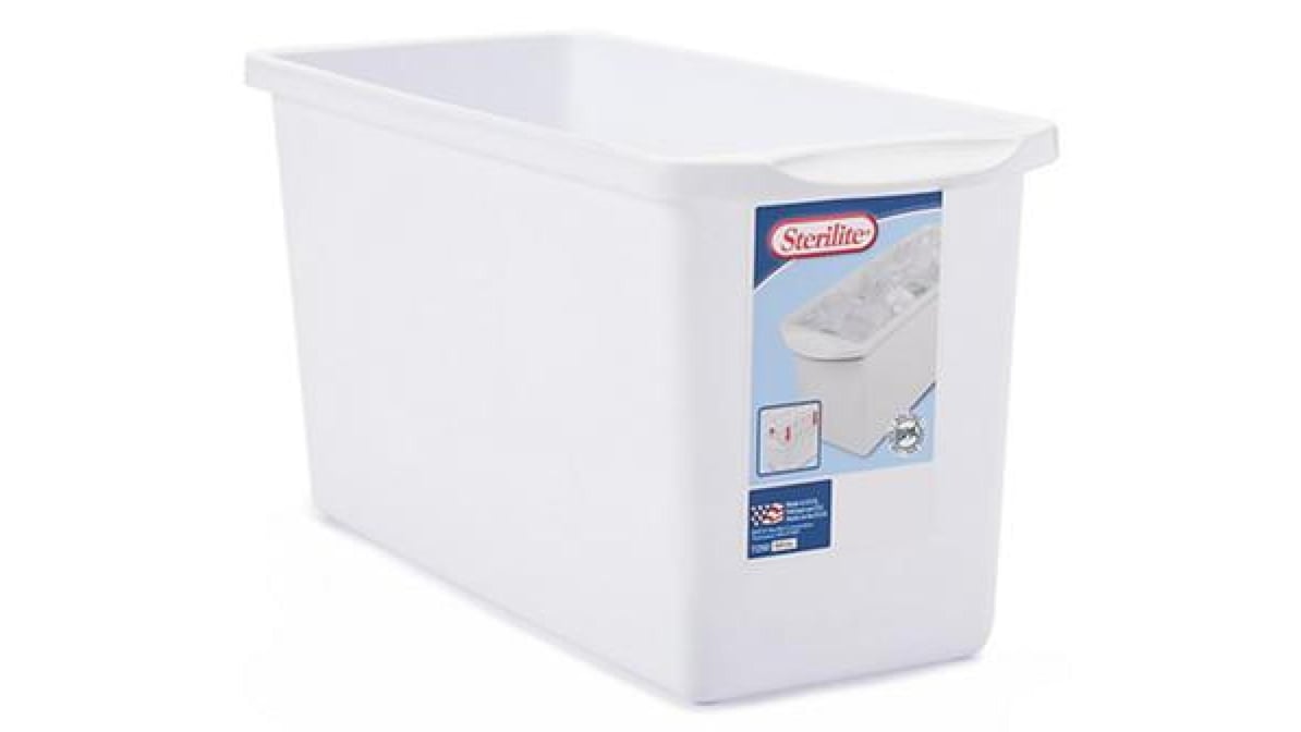 Sterilite Ice Cube Bin 6H White