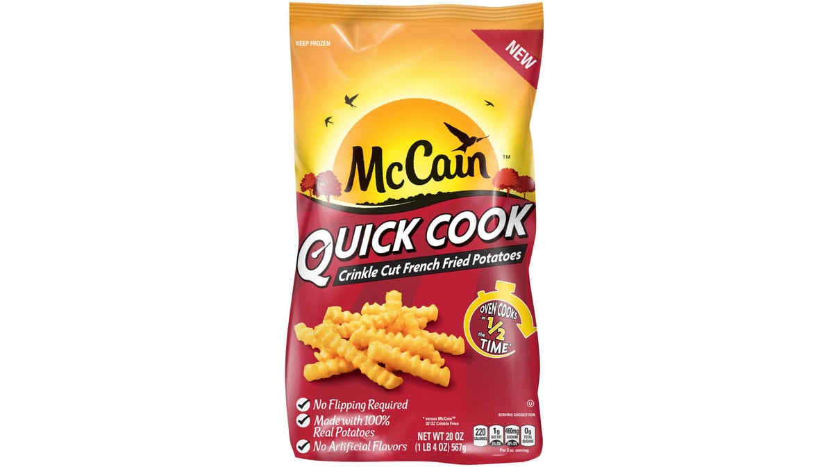 McCain Quick Cook Crinkle Cut French Fried Potatoes, 20 oz