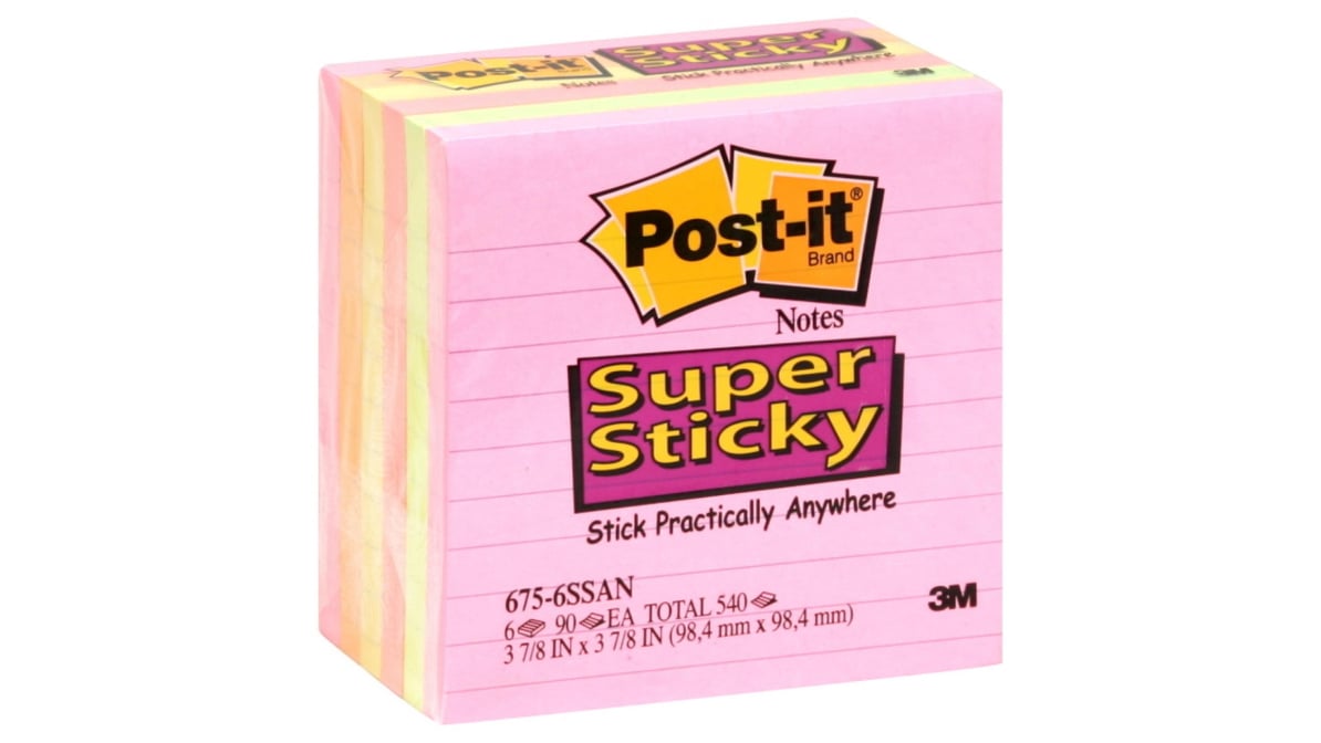 Post-it Sticky Notes Super (540 ct) Delivery - DoorDash