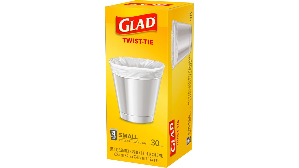 Glad Garbage Bags Small - 30 CT