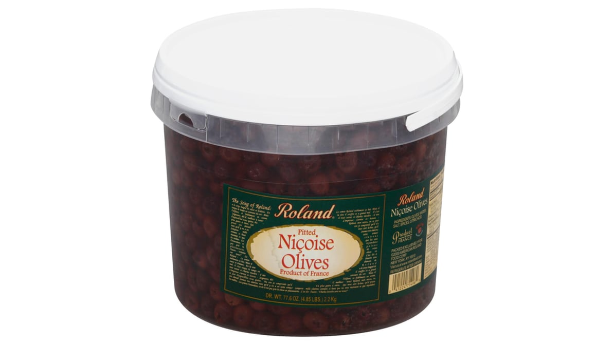 Roland Pitted Nicoise Olives (77.6 oz) | Delivery Near Me - Doordash