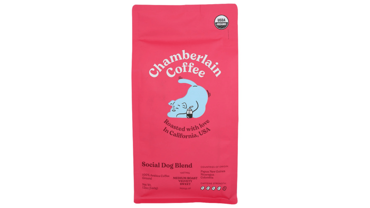 Chamberlain Coffee: Coffee Social Dog Blend, 12 oz