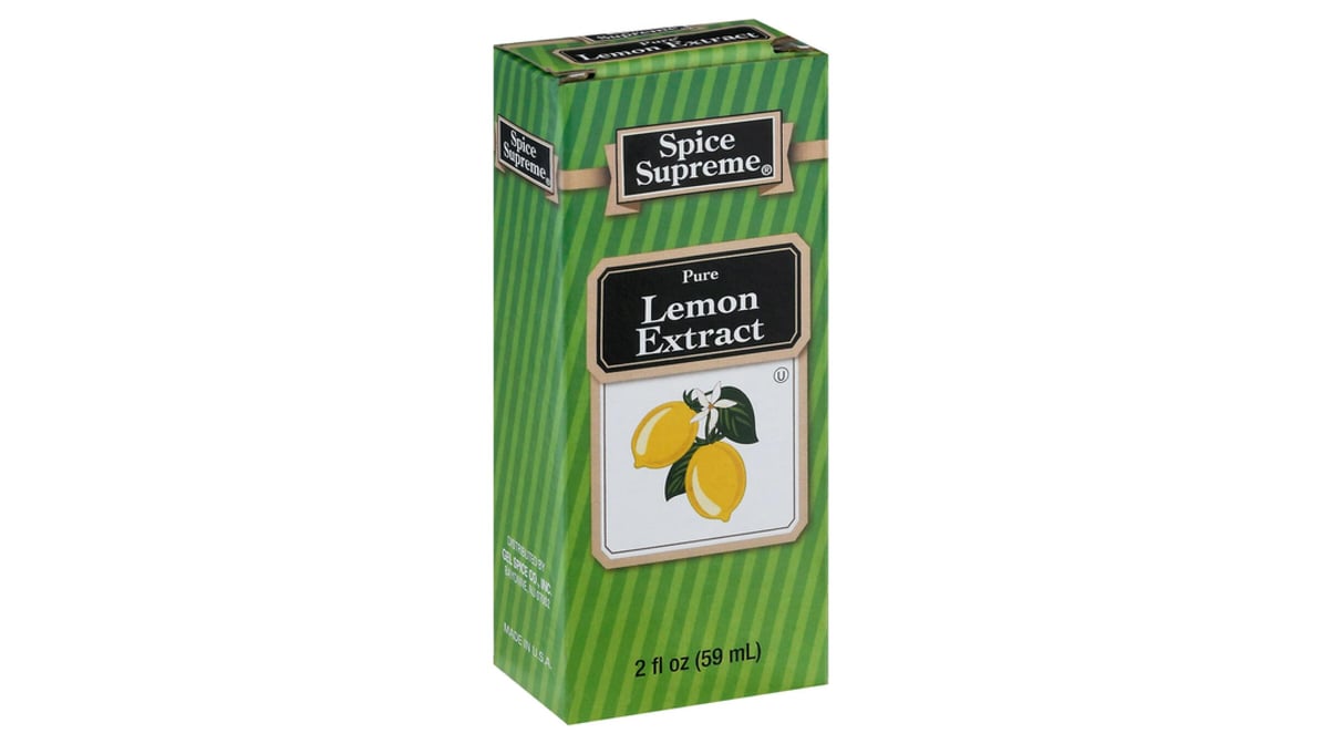 Spice Supreme Lemon Extract, Pure - 2 fl oz