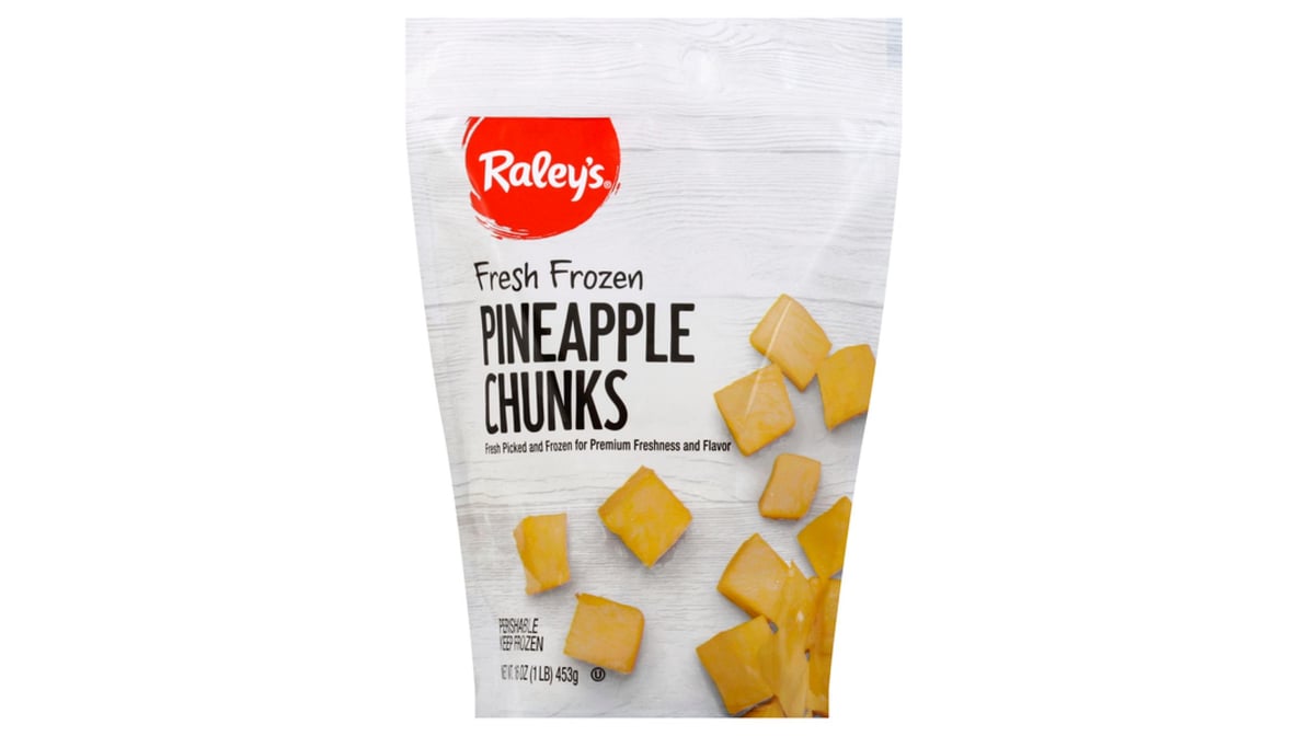 Great Value Pineapple Chunks, Frozen, 16 oz 