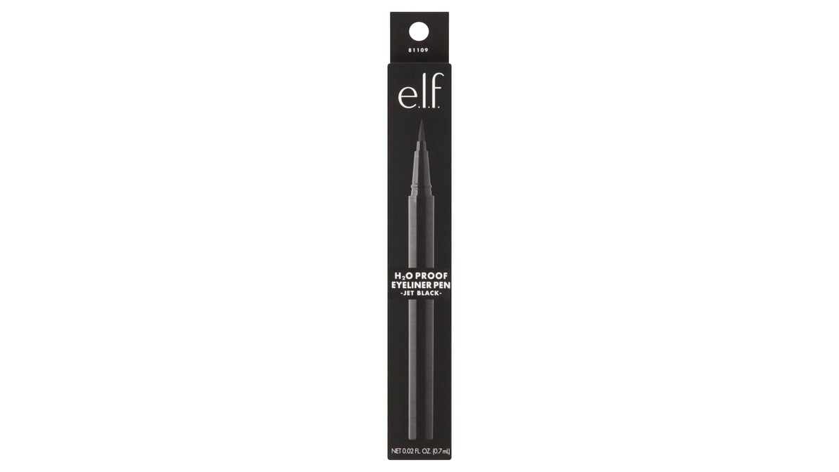 ELF Eyeliner Pen, Intense, H20 Proof, Jet Black - 0.02 fl oz